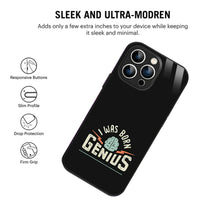 Bornstud Genius Mind Quote Printed Case for iPhone 13 Pro