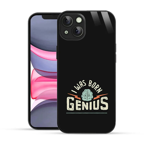 Bornstud Genius Mind Quote Printed Case for iPhone 14