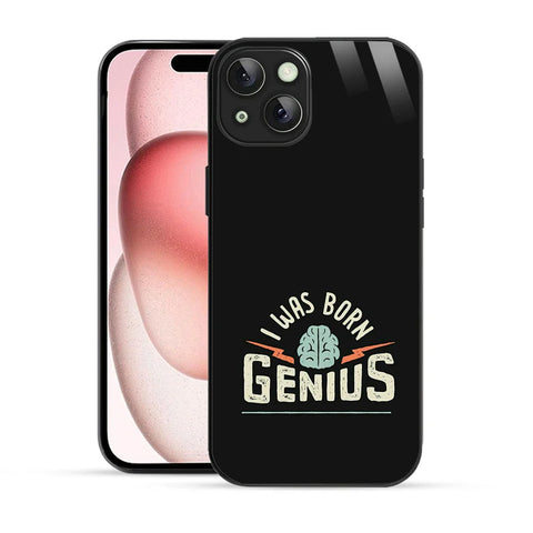 Bornstud Genius Mind Quote Printed Case for iPhone 15 Plus