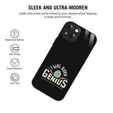 Bornstud Genius Mind Quote Printed Case for iPhone 15 Plus