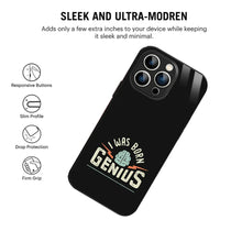Bornstud Genius Mind Quote Printed Case for iPhone 15 Pro Max
