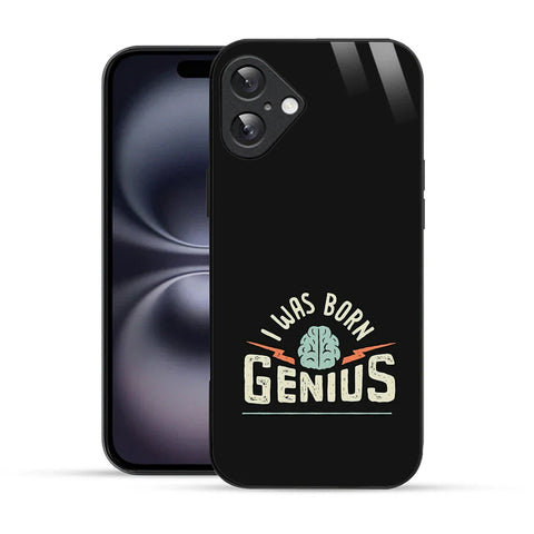 Bornstud Genius Mind Quote Printed Case for iPhone 16