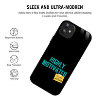 Bornstud Lazy Motivation Quote Printed Case for iPhone 12