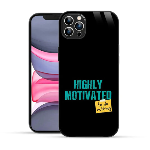 Bornstud Lazy Motivation Quote Printed Case for iPhone 12 Pro