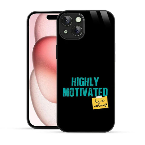 Bornstud Lazy Motivation Quote Printed Case for iPhone 15 Plus