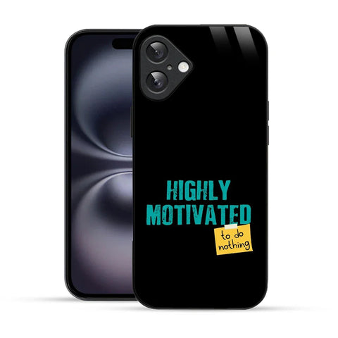 Bornstud Lazy Motivation Quote Printed Case for iPhone 16 Pro