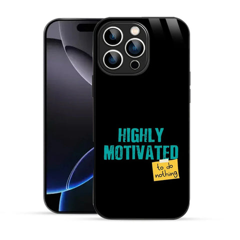 Bornstud Lazy Motivation Quote Printed Case for iPhone 16 Pro Max
