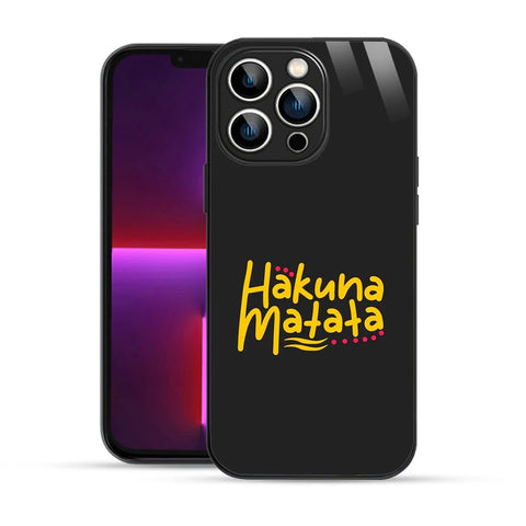 Bornstud Hakuna Matata Quote Printed Case for iPhone 13 Pro
