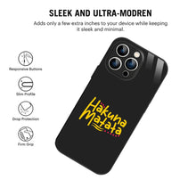 Bornstud Hakuna Matata Quote Printed Case for iPhone 14 Pro