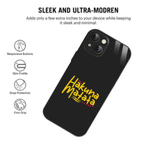 Bornstud Hakuna Matata Quote Printed Case for iPhone 15 Plus
