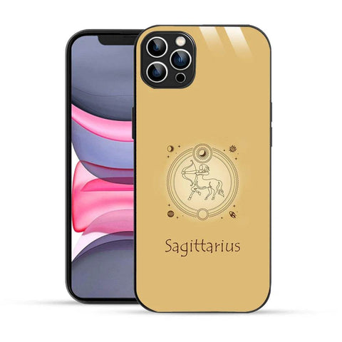 Bornstud Zodiac Saggitarius Yellow Printed Case for iPhone 12 Pro - Bornstud